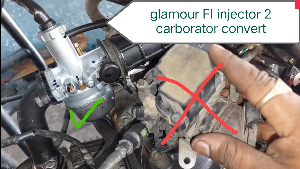 glamour fi carburettor fitting/glamour FI injector to carburettor convert#hero