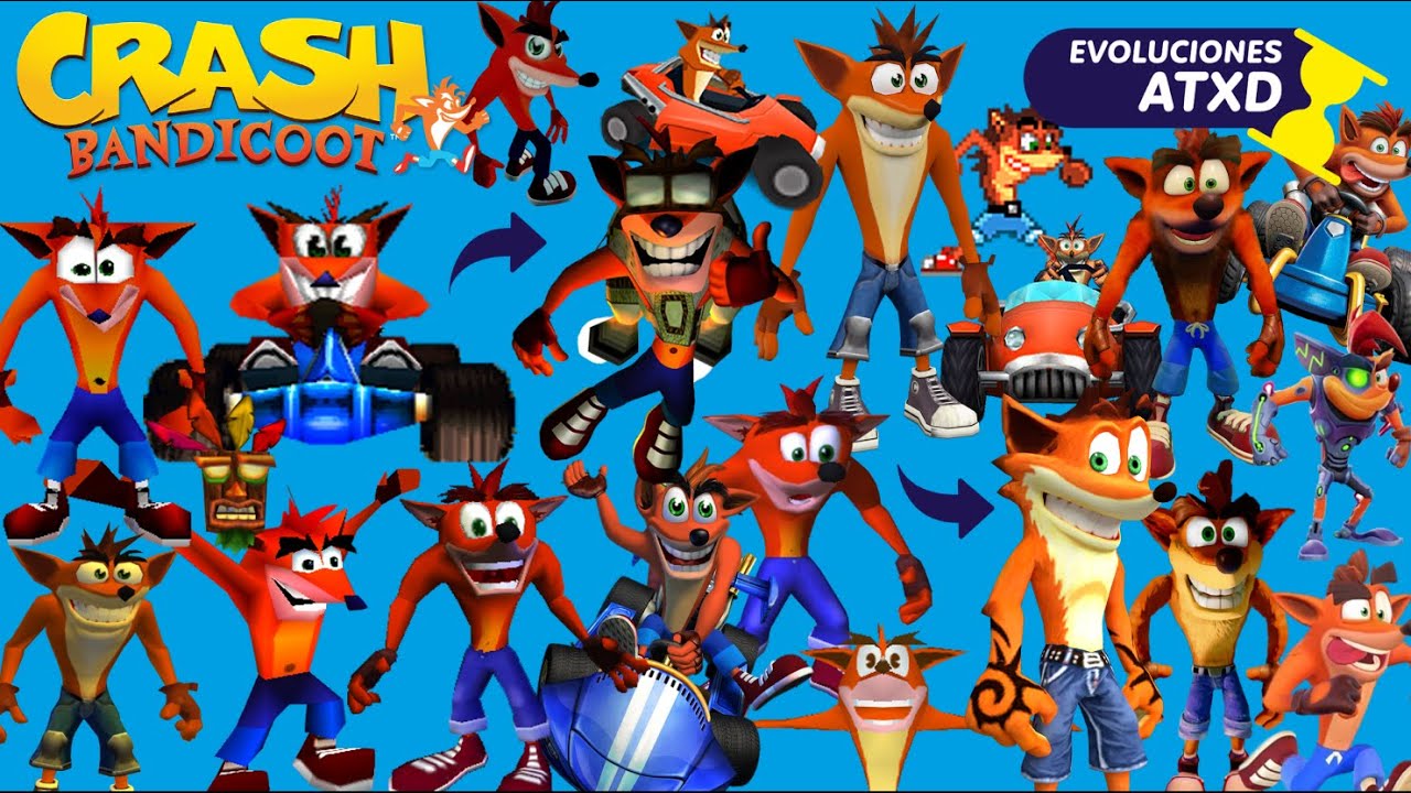 Evolución 2.0 de Crash Bandicoot (1996 - 2023) | ATXD ⏳