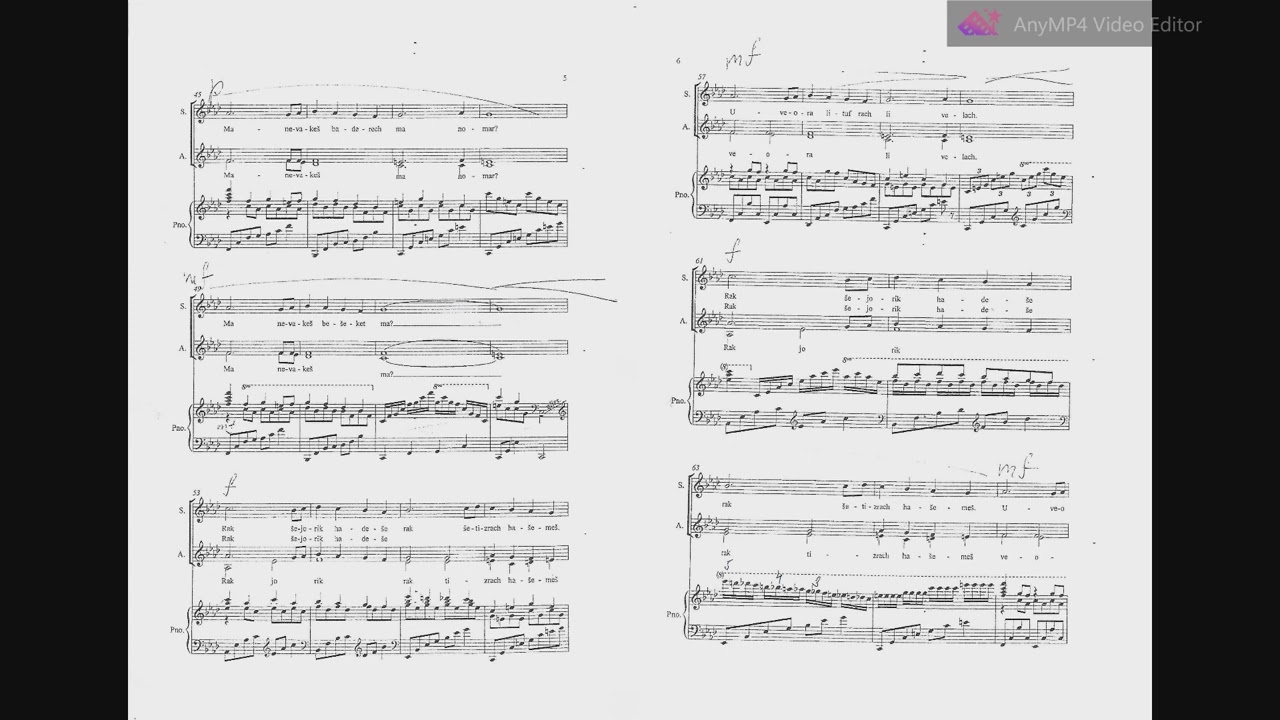 Josef Hadar: A White Rainbow (piano accompaniment)
