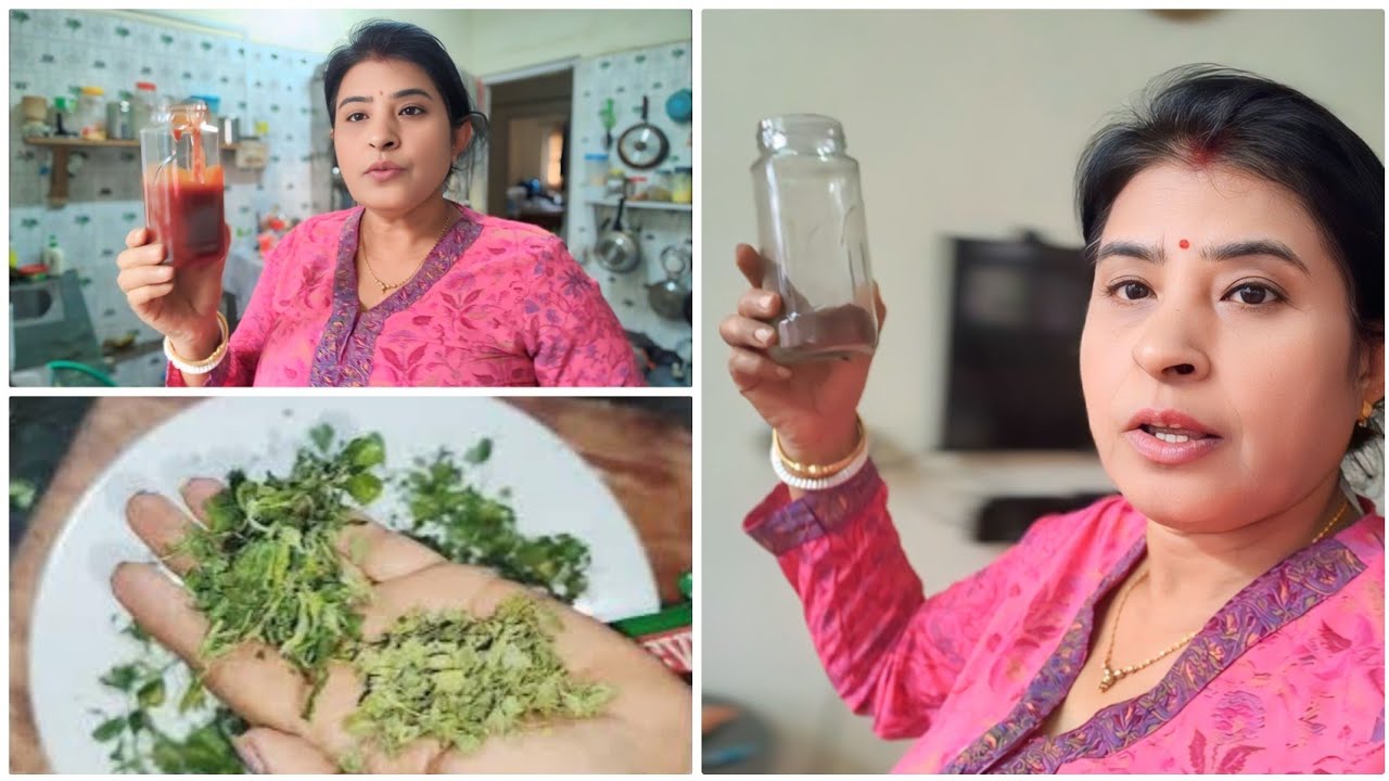 গাছের টাটকা টমেটো দিয়ে বানালাম টমেটো সস।। আর কাসুরি মেথি। বানালাম জবা ফুলের পাউডার।