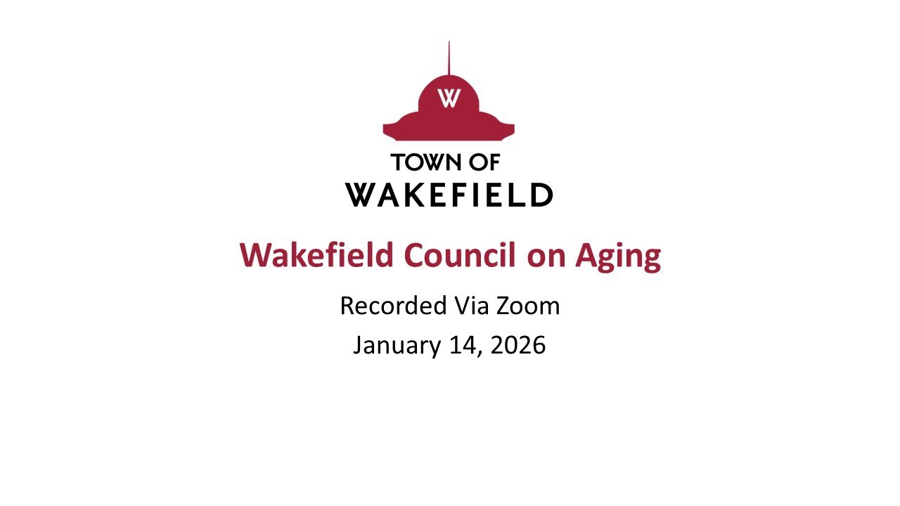 Wakefield Council on Aging Meeting: January 14, 2026