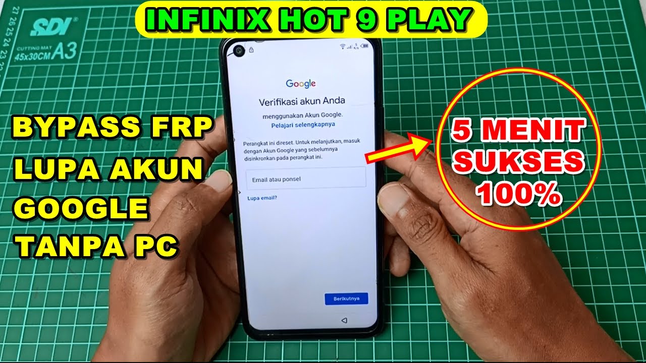 Cara Bypass FRP Infinix Hot 9 Play Lupa Akun Google Tanpa PC