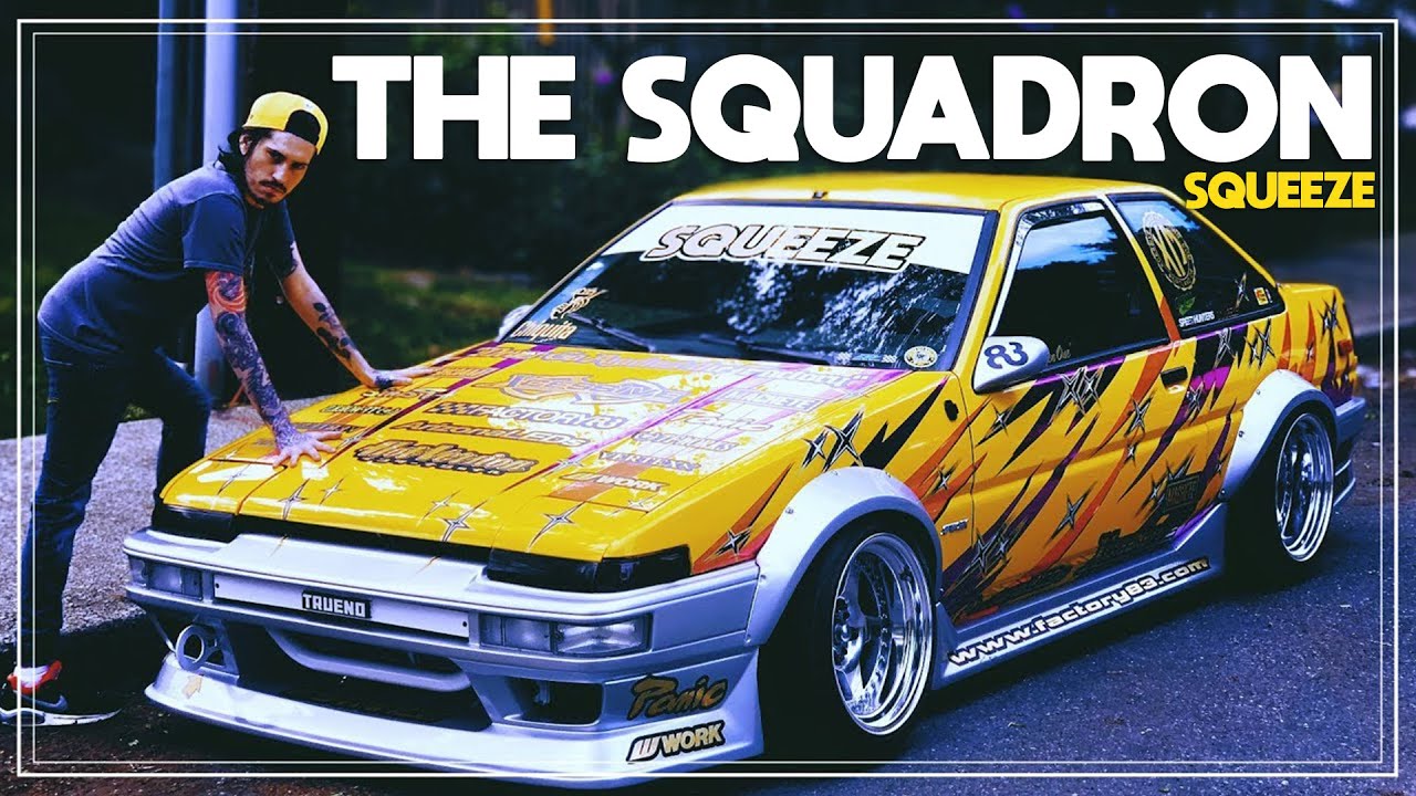 The full squadron shows up at Spirit Peaks /// Squeeze AE86