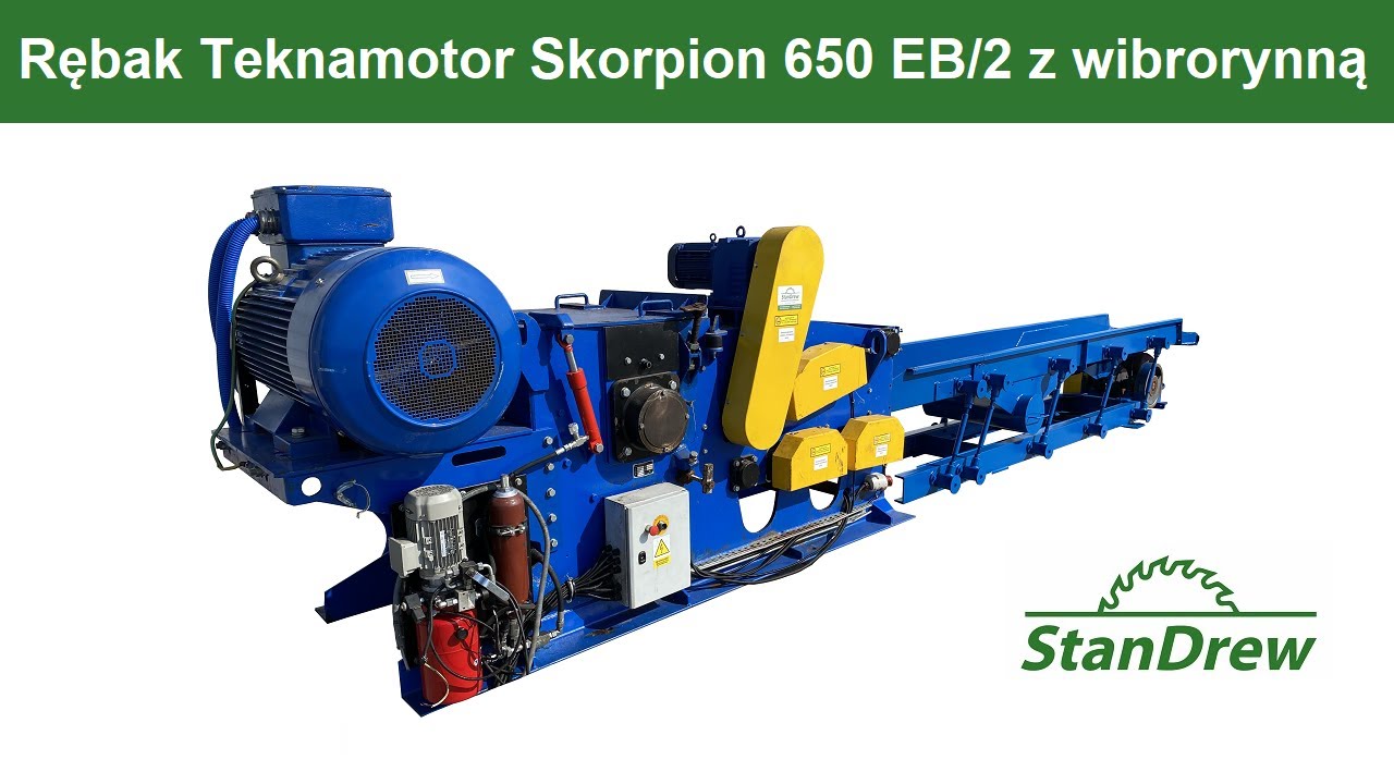 Rębak Rozdrabniacz Teknamotor Skorpion 650 EB/2 z wibrorynną - StanDrew maszyny stolarskie