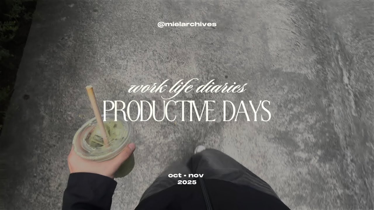 work life diaries - productive days 👨🏻‍💻 | mielarchives