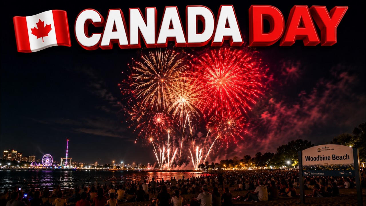🇨🇦 Canada Day 2026 Toronto | Massive Crowds, Fireworks & Downtown Celebration 🎆