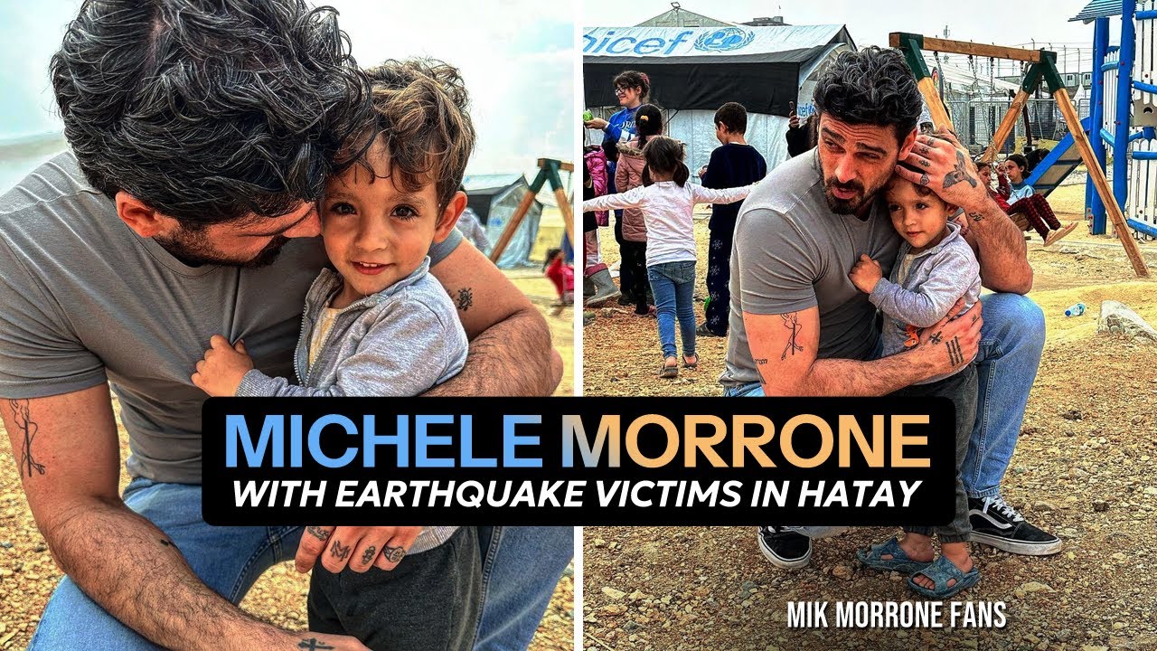 Michele Morrone visiting earthquake victims in Hatay, Turkey (Part 2)