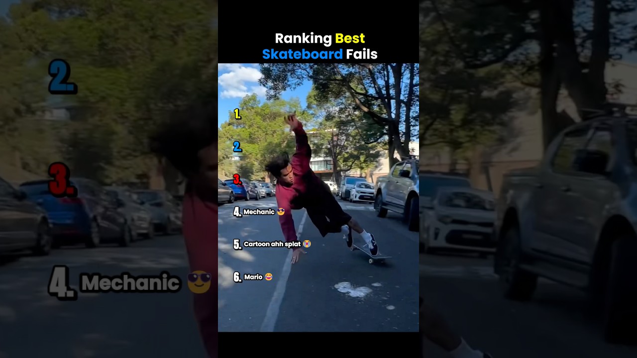 Ranking Best Skateboard Fails 😭