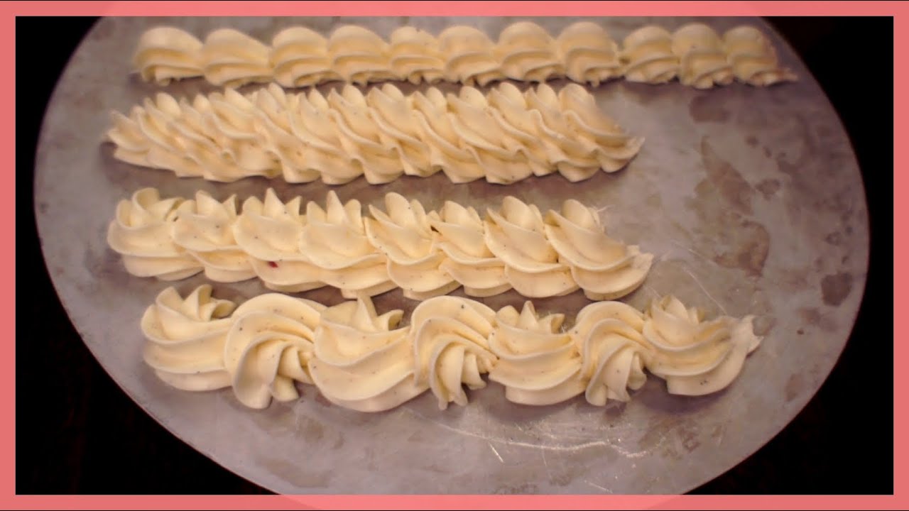 Techniken zum aufspritzen von Garnituren - Aufdressieren von Randgarnierungen - von Kuchenfee