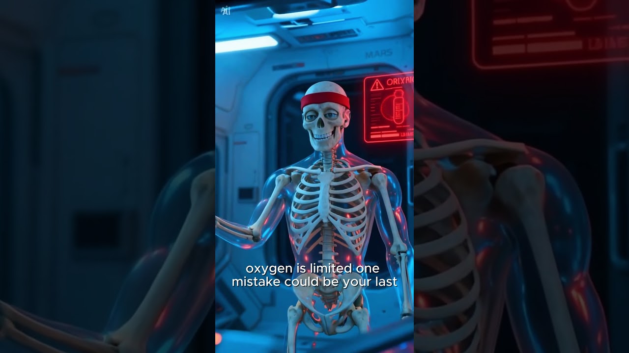 What If You Were the First Human on Mars? 🚀🔴 #shorts   #skeleton #youtubeshorts #educational