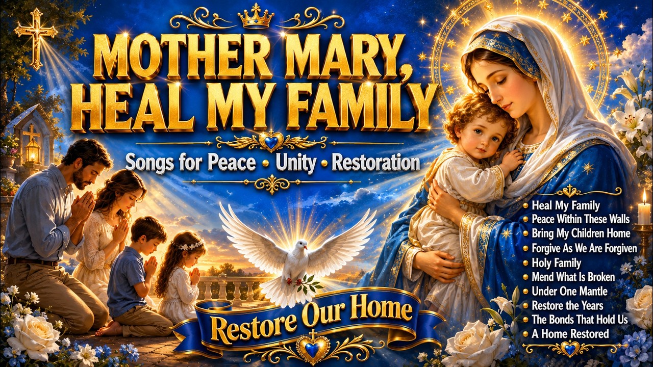 Mother Mary, Heal My Family 🙏 Beautiful Marian Songs for Peace, Unity & Restoration #Catholic Music