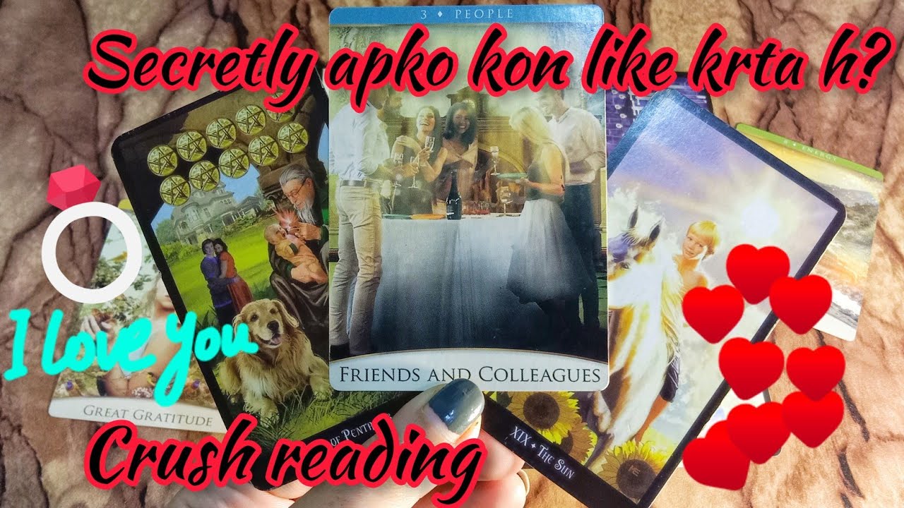 Who has Secretly crush on you?🥰 #crushtarotreading #hinditarot #relationship #lovetarot #marriage