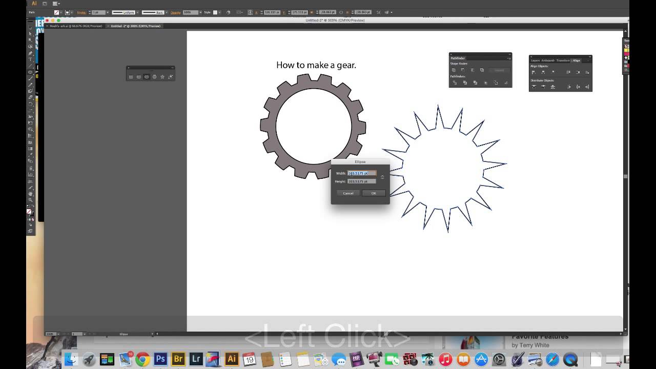 Adobe Illustrator CS   How to make a Gear