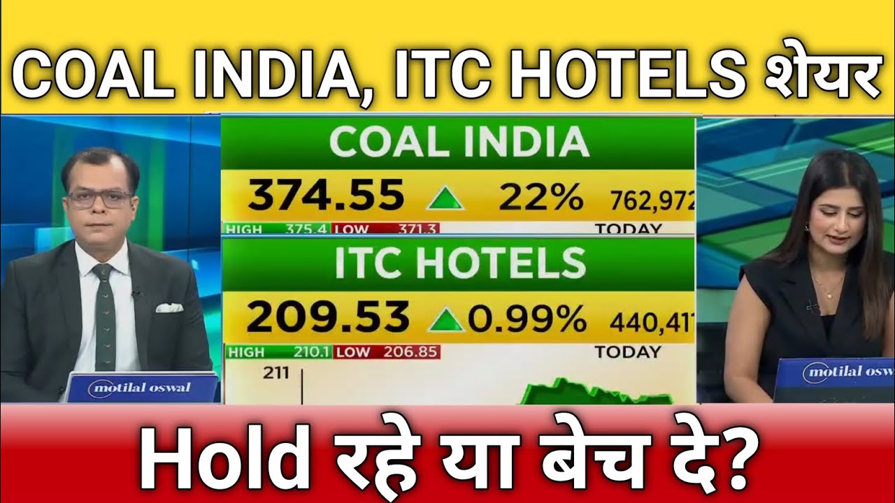 COAL india, itc hotels share letest news, COAL INDIA share anelysis, target, hold or sell?