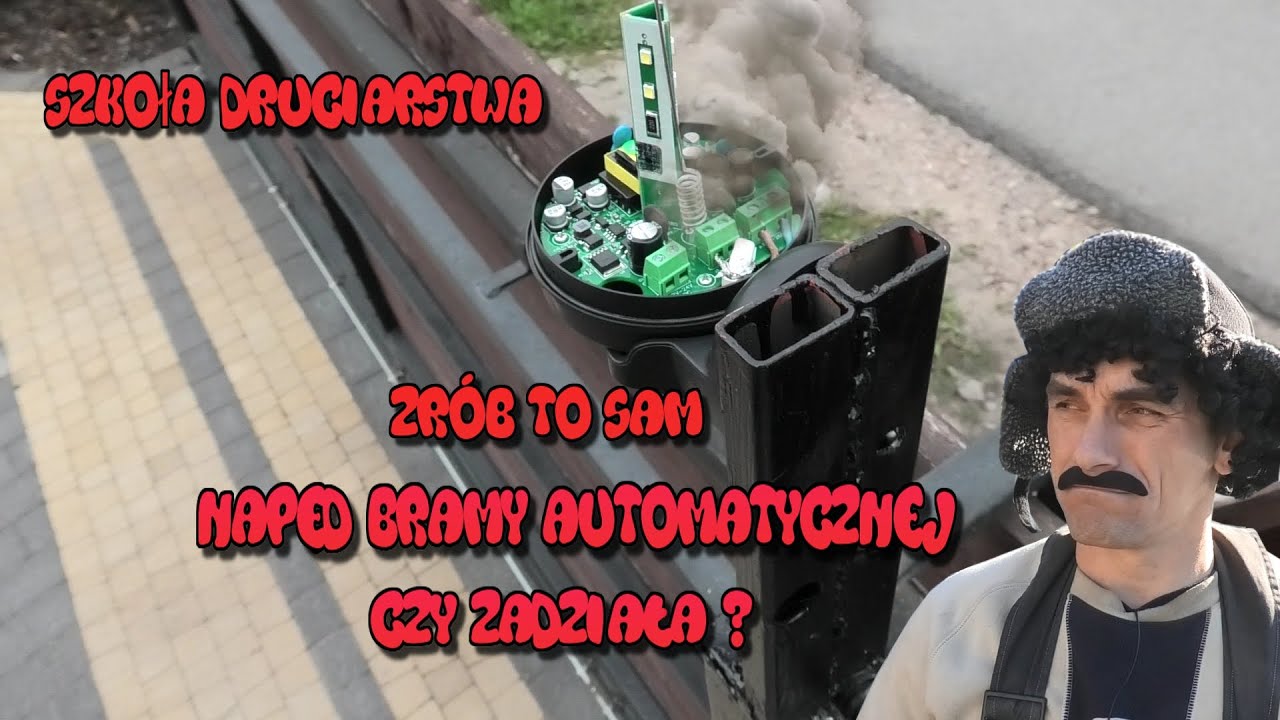 Szkoła Druciarstwa Zrób To Sam Napęd Do Bramy Automatycznej po Majstrowemu Czy Zadziała ? Wazzup :)