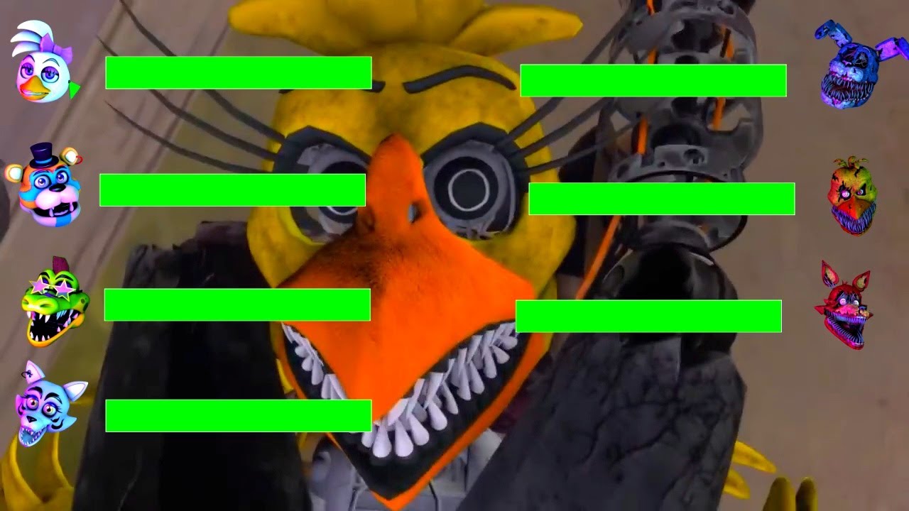 [SFM FNaF] Ignited Security Breach vs Slasher WITH Healthbars