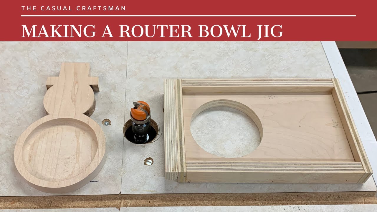Making a Custom Template and a Router Bowl Jig for Wood Snowman Candy Dish Gift