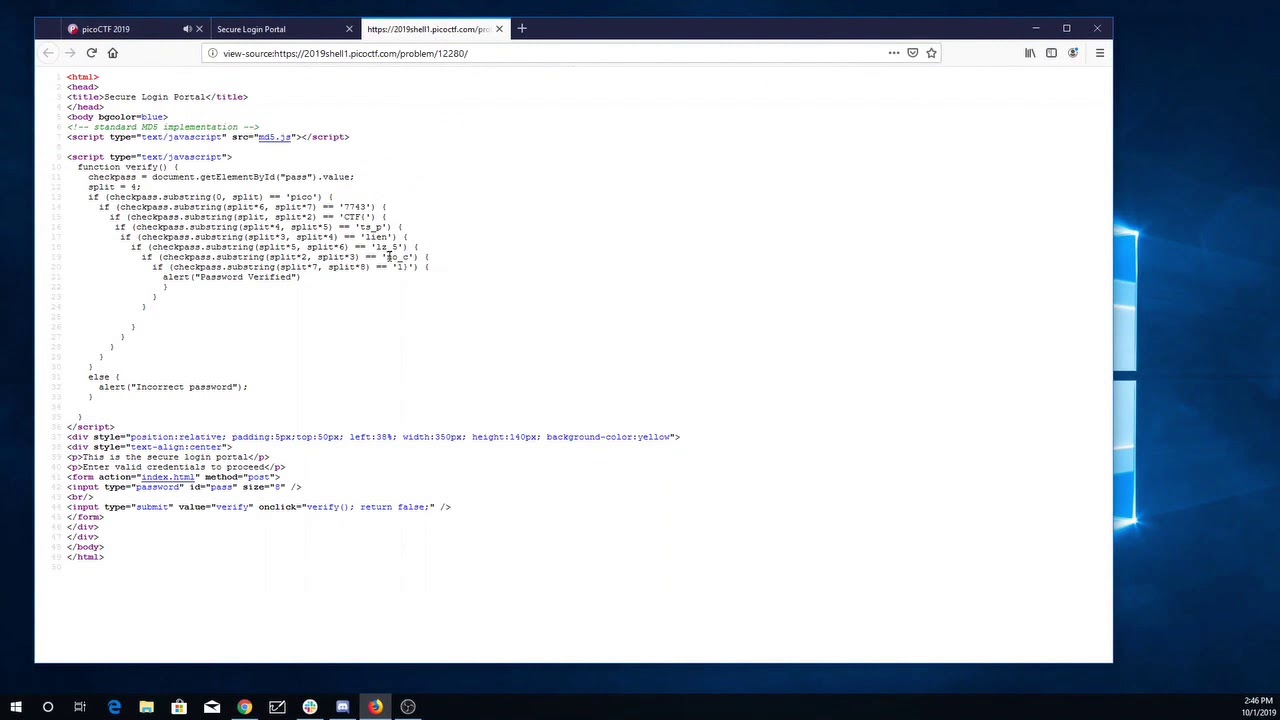 pico2019 dont use client side