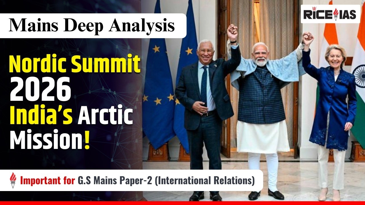 India&ndash;Nordic Partnership & Arctic Geopolitics Explained | UPSC Prelims + Mains 2026