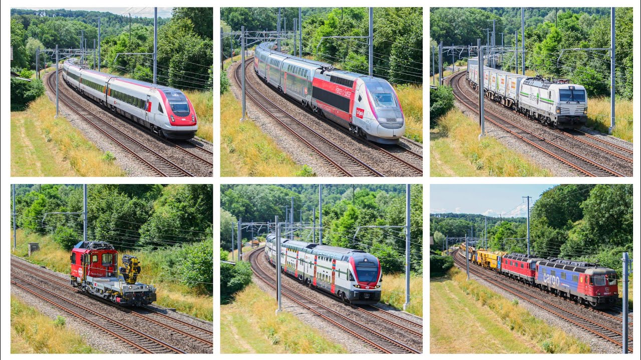 Première fois je fais du spotting de train en Suisse