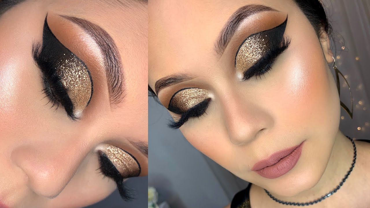 MAQUILLAJE NEUTRO CON GLITTER GLAM 2020