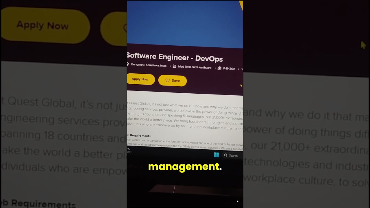 🔥Quest Global Hiring DevOps Engineer | Freshers & Experienced | Bangalore | 