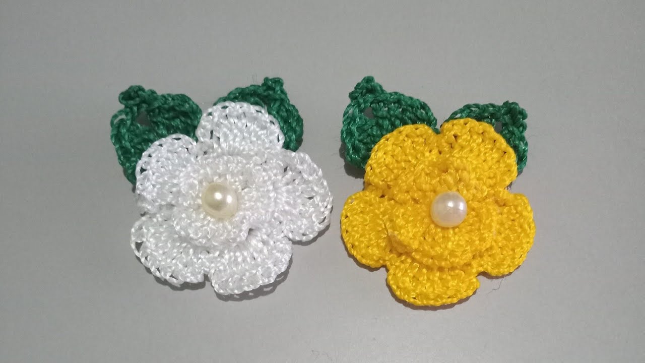 passo a passo flor para aplicação feito com a linha polipropileno