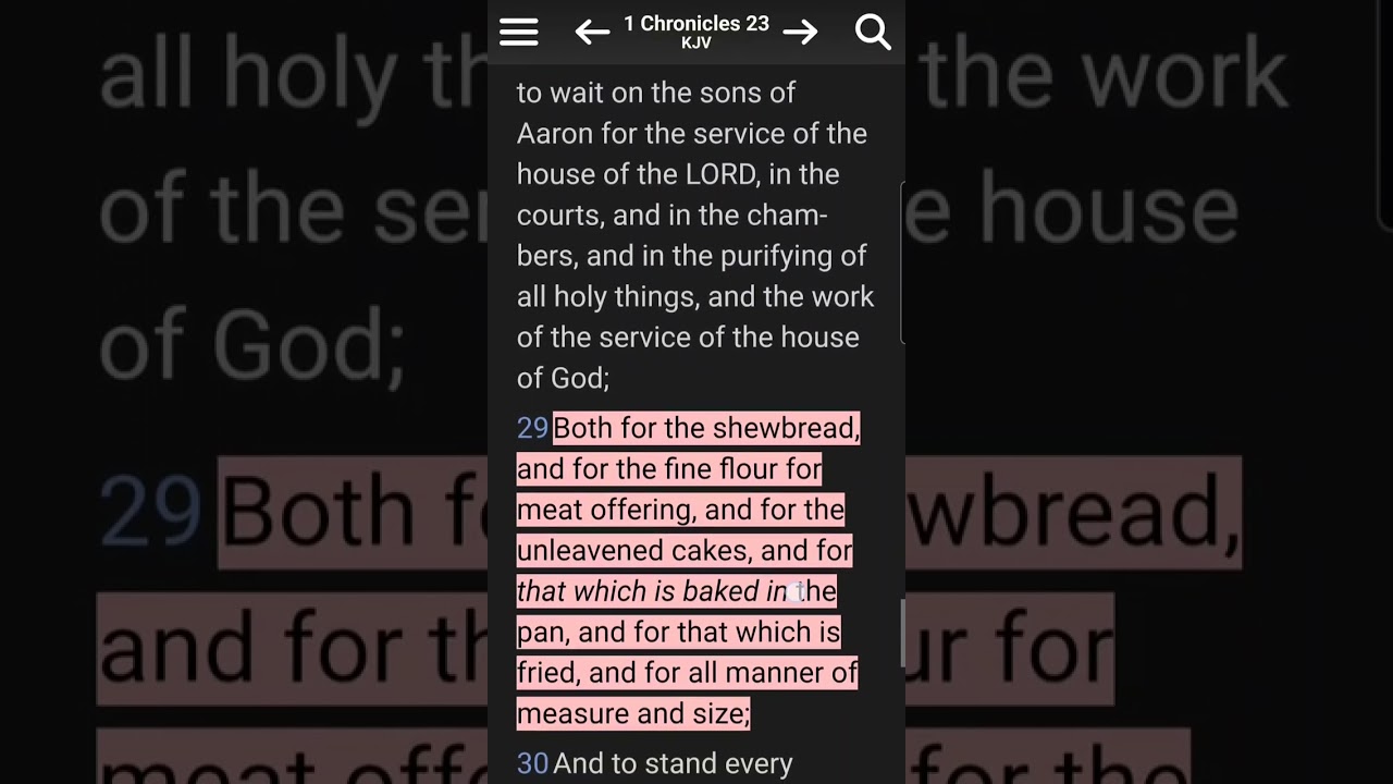 Reading 1Chronicles Chapters 23 thru 25, Read the Bible Daily, Bible in a Year, 3 Chapters a Day