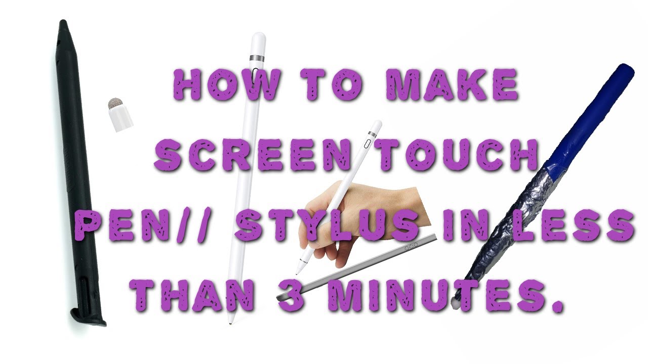 [DIY] How to make screen touch pen// make stylus in less than 3 minutes.