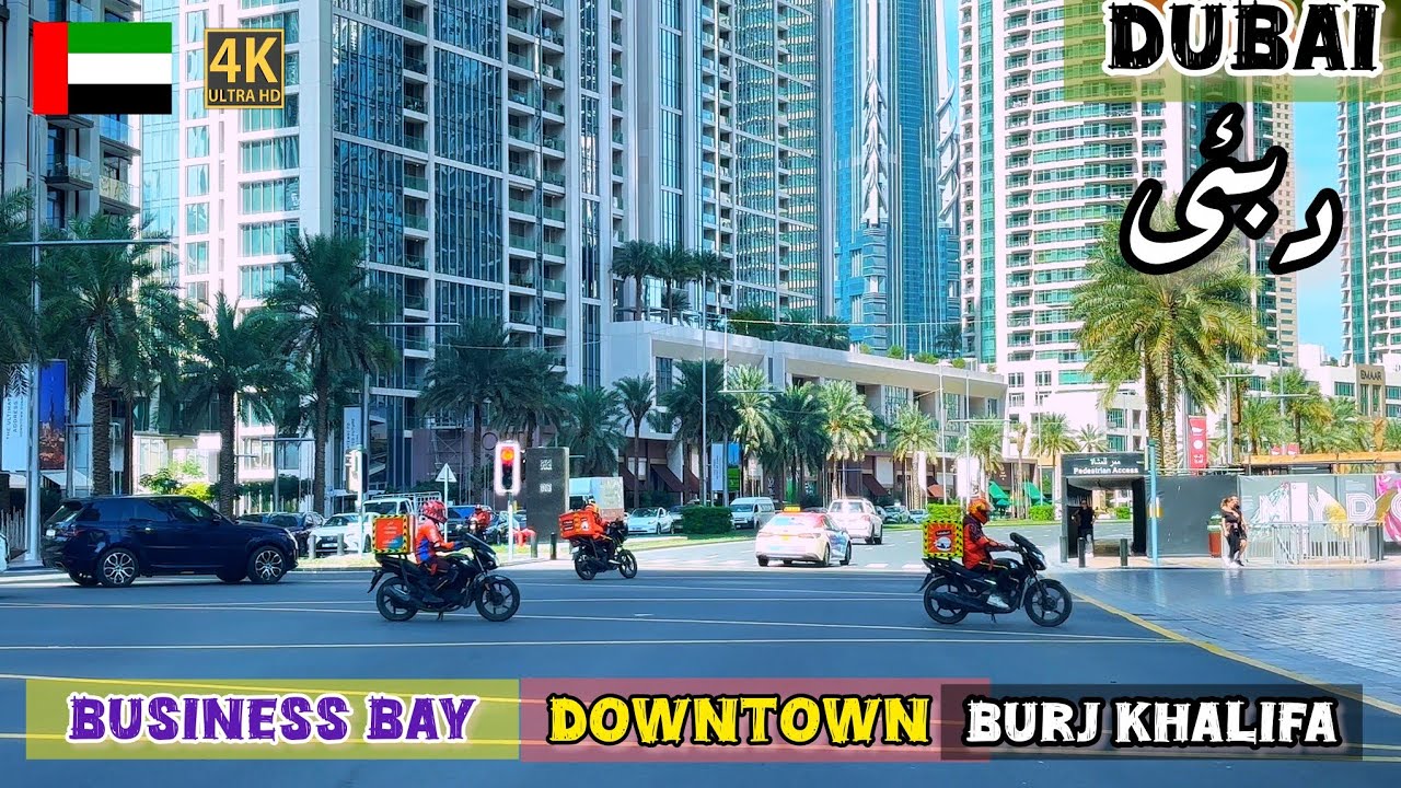 4K Dubai Driving Tour 2026 | Business Bay | Downtown | Burj Khalifa 🇦🇪🇵🇰