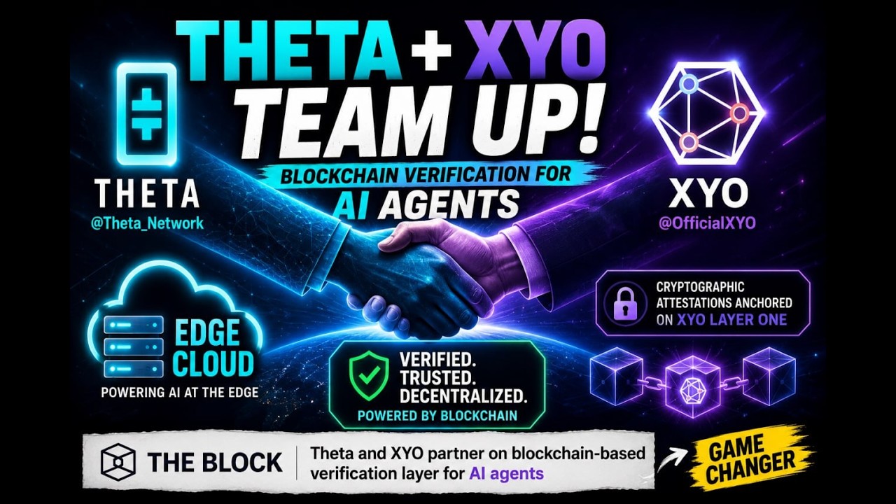 THETA TEAMS UP WITH XYO TO CO-DESIGN A VERIFICATION STANDARD FOR AI COMPUTE !!!