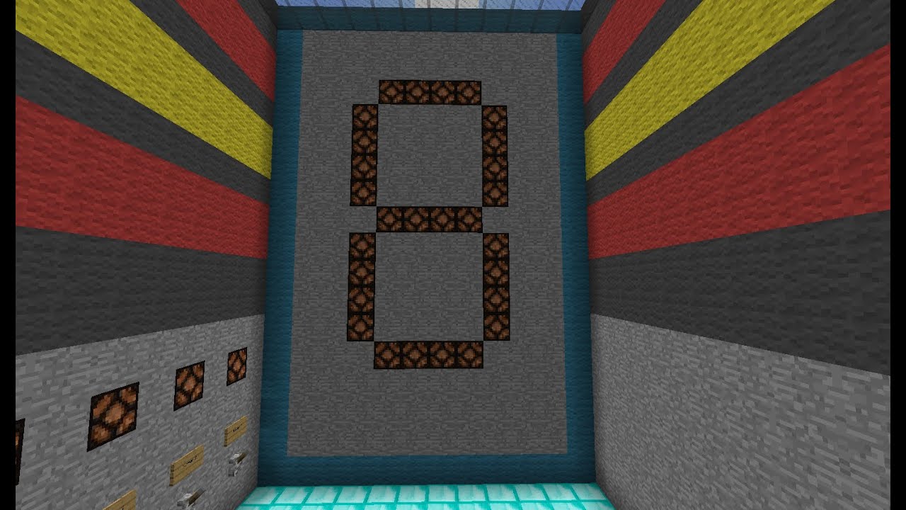Minecraft / 7- Segment Anzeige mit Countdown