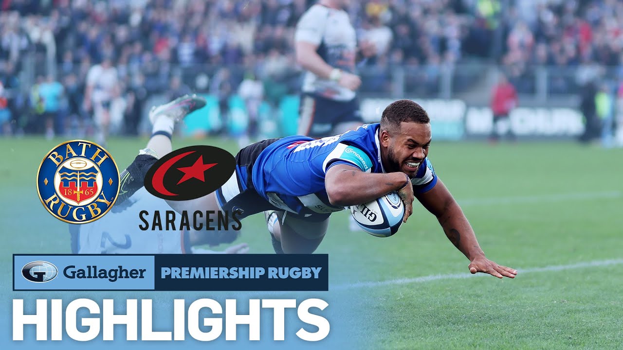 Bath v Saracens - HIGHLIGHTS | 14 Try Epic Match! | Gallagher Premiership 2022/23