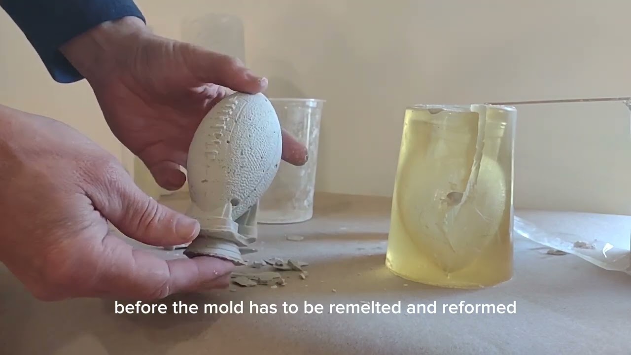 Casting Plaster of Paris in a Mold You Make. Adding Plaster Additive for Increased Strength
