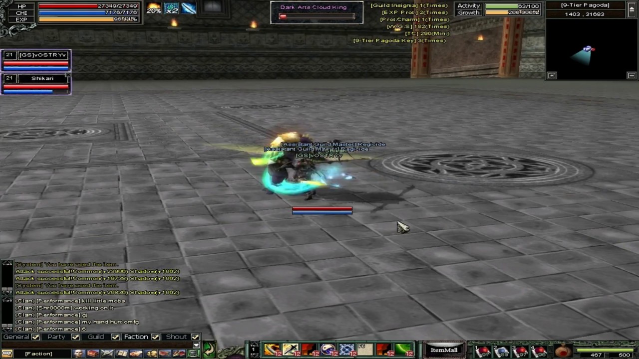 Beating 5th pagoda floor as Fujin in Twelve Sky AE