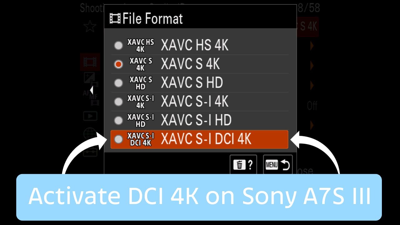 Разблокируйте DCI 4K со скоростью 24 кадра в секунду на Sony A7S III бесплатно