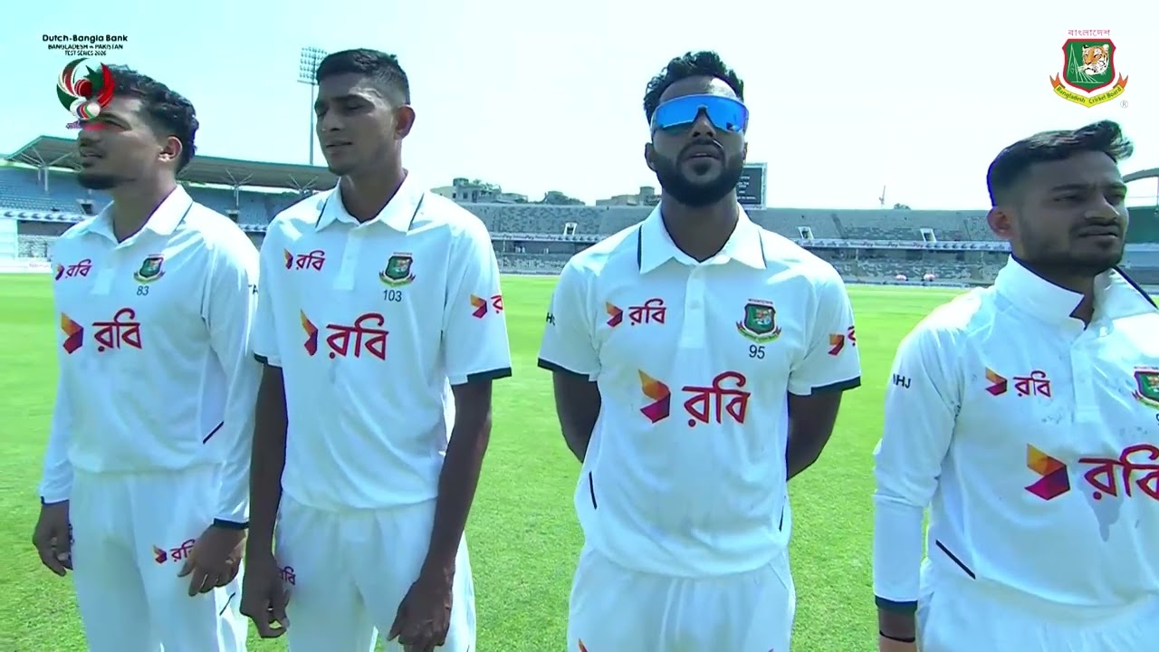 National Anthem Opening Ceremony 🎶 | Bangladesh vs Pakistan Test Series 2026
