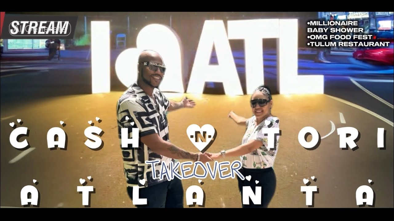 🚨ATL Takeover! Cash & Tori Crash Millionaire Baby Shower🍼💰| Tulum Restaurant & OMG Food Truck Fest😋