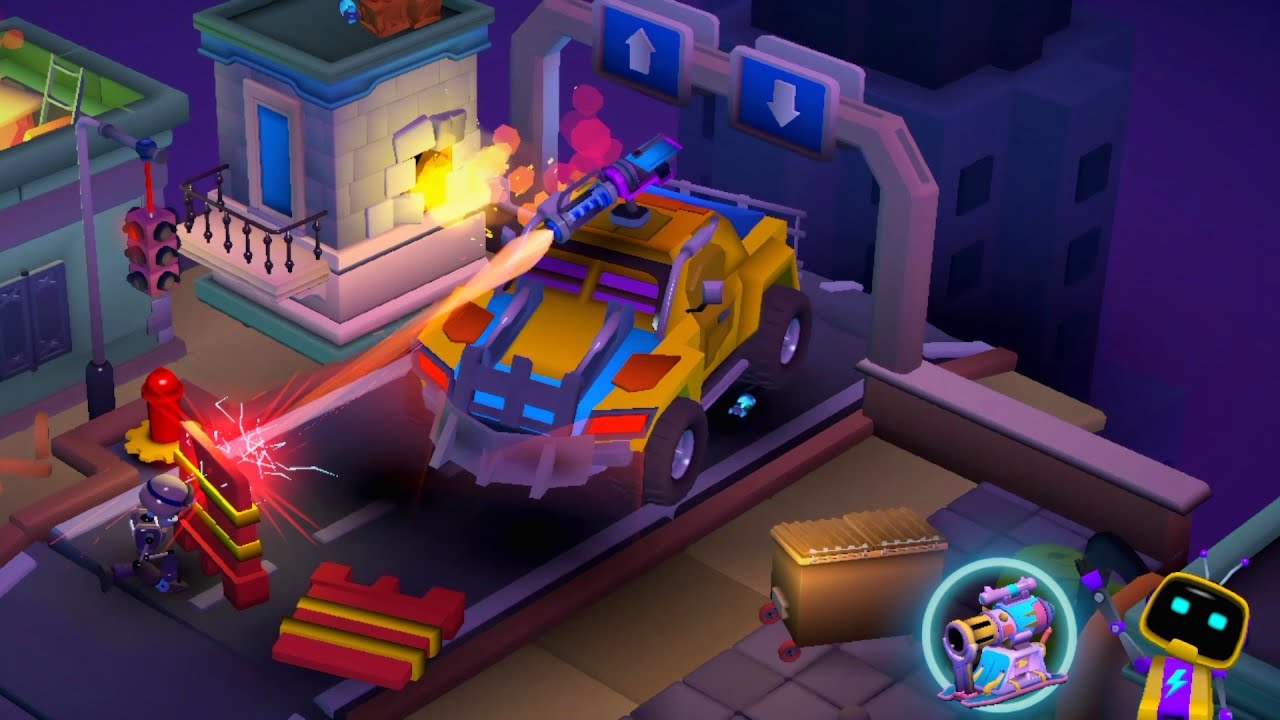 Tiny Robots Portal Escape - Chapter 2 Grandpa's Friends Level 6 |City Siege| Solution Walkthrough