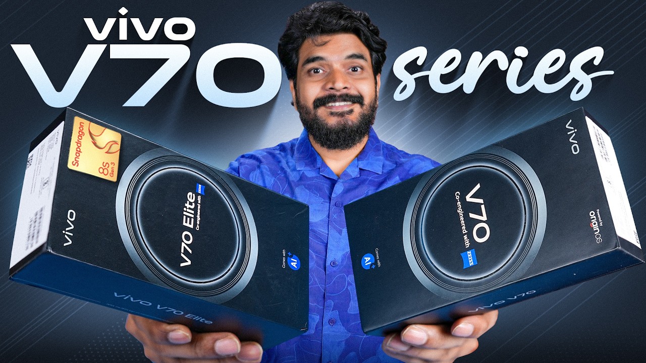 vivo V70 Series Unboxing in Telugu | vivo V70 vs vivo V70 Elite  || Snapdragon 8s Gen 3 |