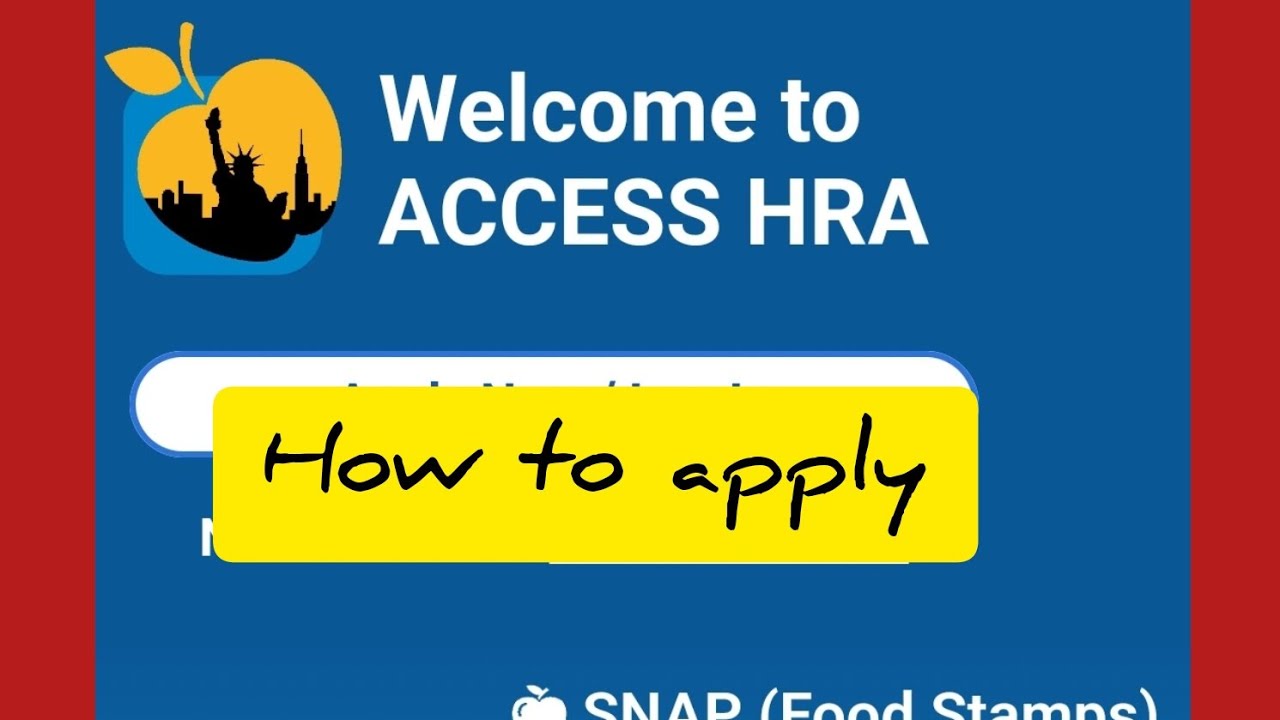 Applying for Nyc Benefits on Access Hra