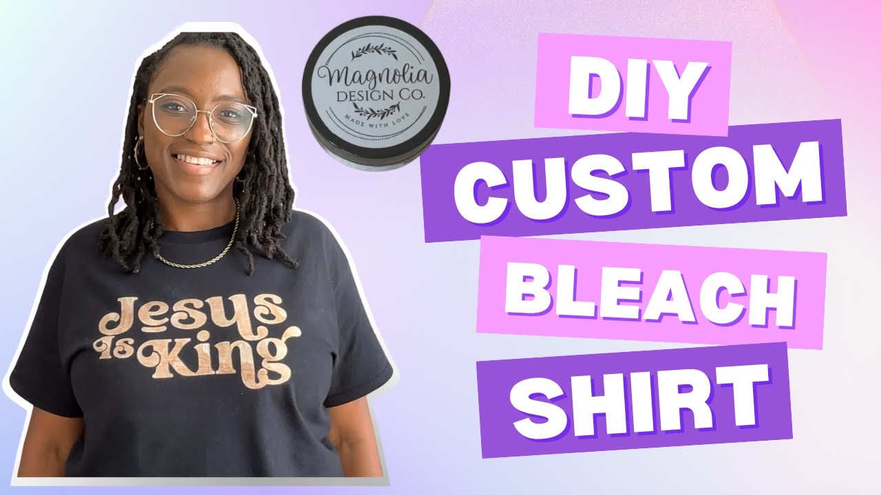 DIY Custom Bleach Shirt with Cricut Stencil | Easy Step-by-Step Tutorial for Beginners