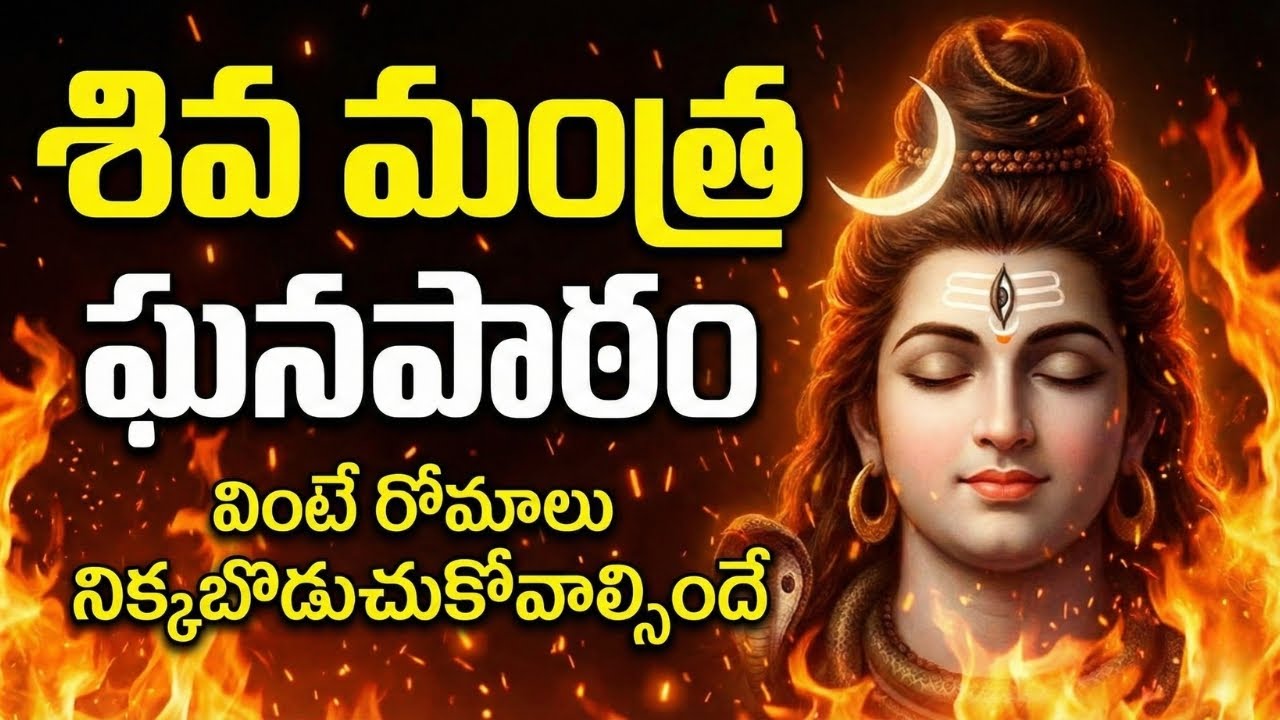 శివ మంత్ర ఘనపాఠం | వింటే రోమాలు నిక్కబొడుచుకోవాల్సిందే | Powerful Lord Shiva Mantra Ghanapathram