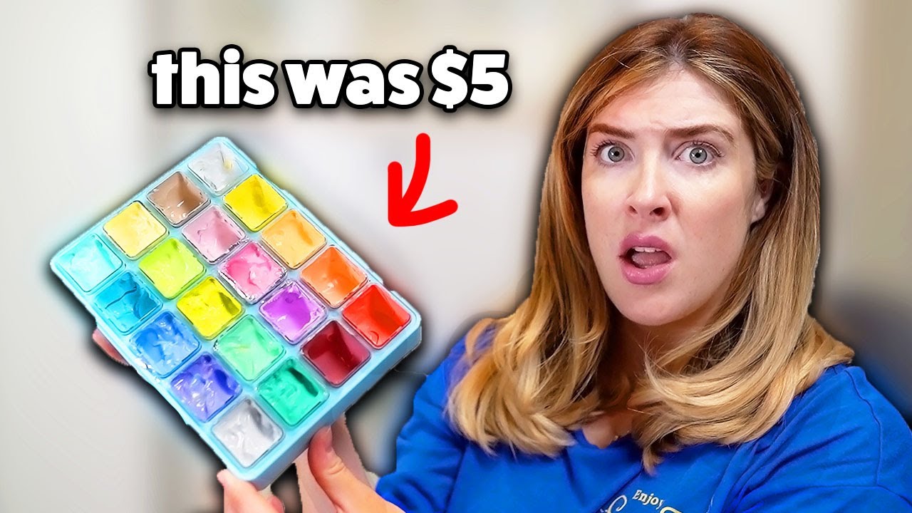 I Found $5 Jelly Gouache at a Dollar Store?! *knockoff?*