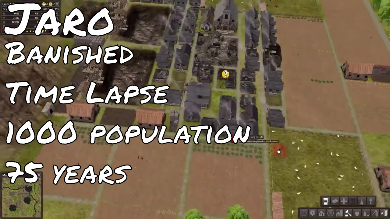 Banished Mega Timelapse (0-1000 population)