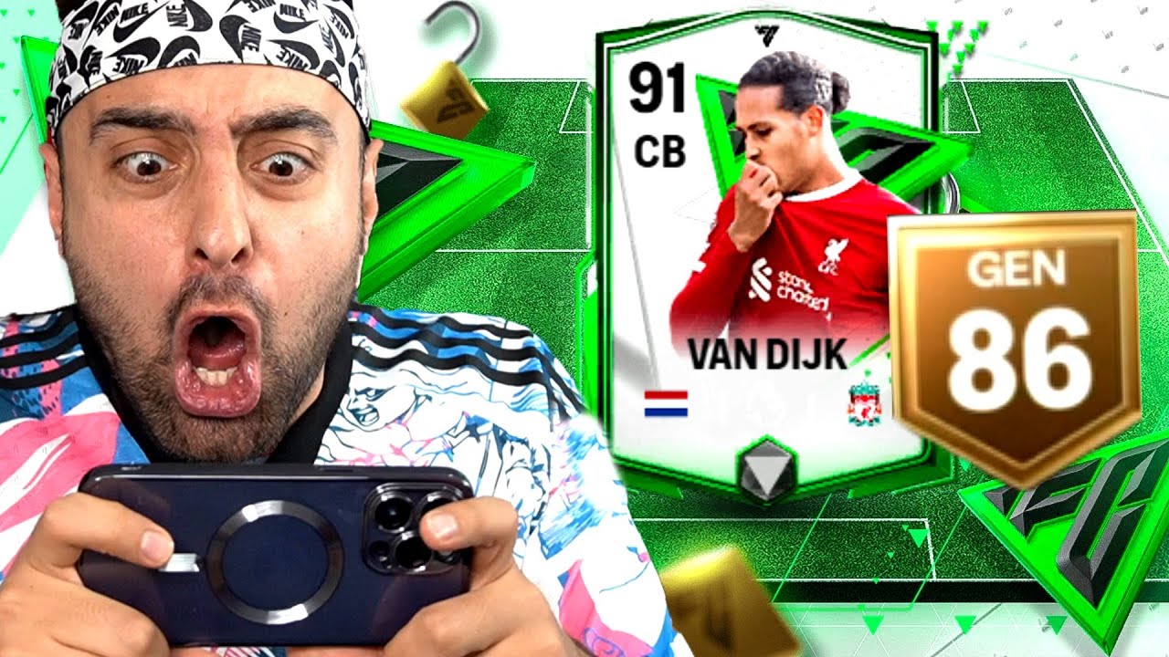 OHAA 86 GEN OLDUK ! 91 ÖZEL VAN DİJK GELDİ ! EA FC MOBİLE 2024 PAKET AÇILIMI !