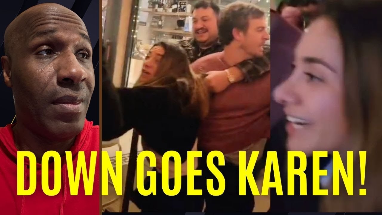 Drunk Karen GOES DOWN HARD After Starting Bar FIGHT