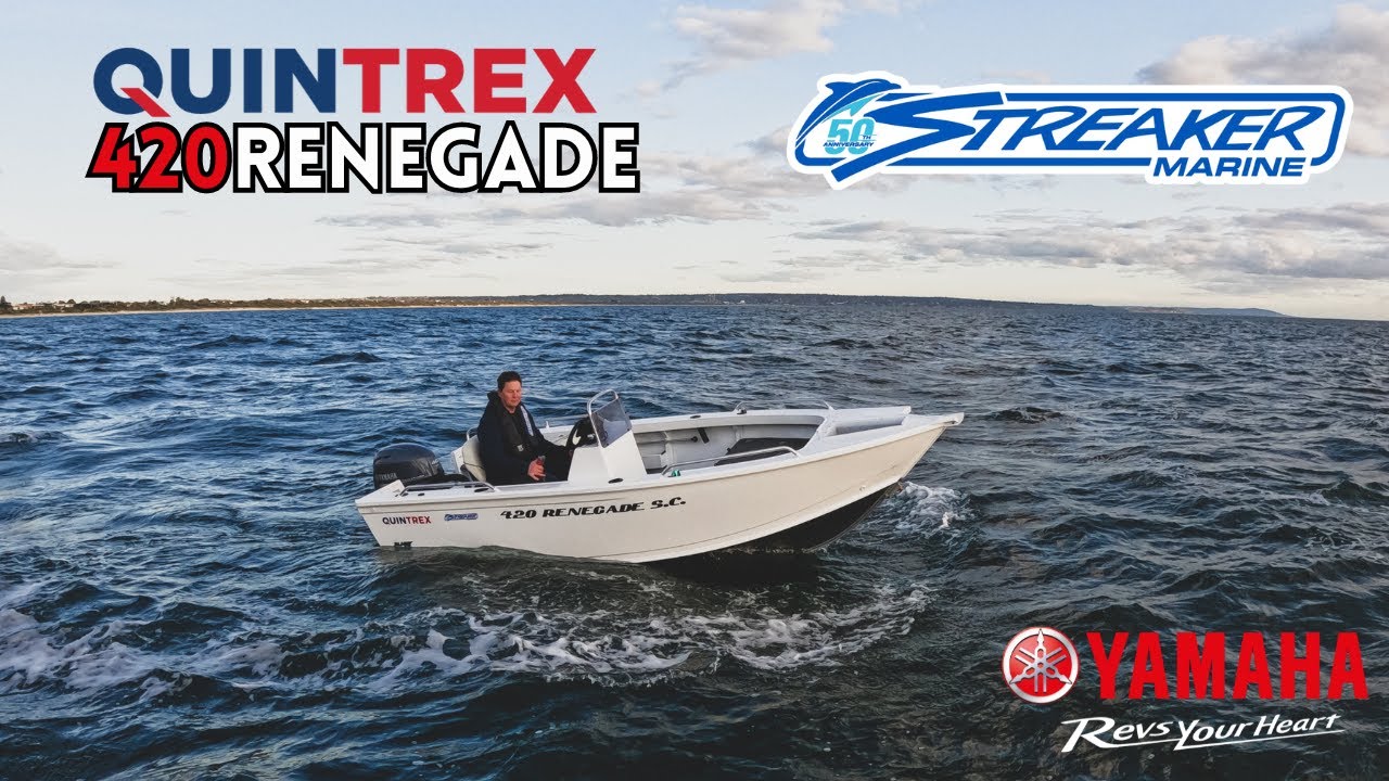 Quintrex 420 Renegade Side Console ROUGH WATER