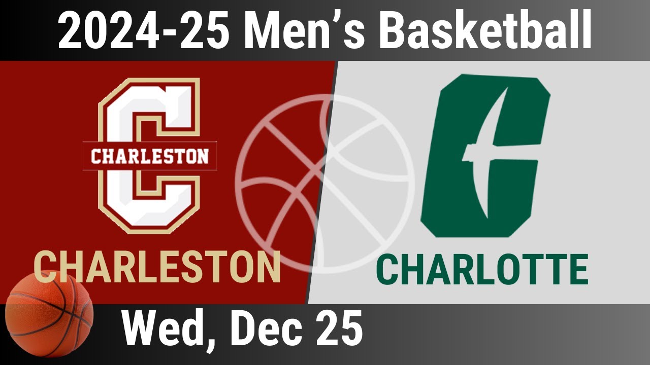 2024 Dec 25 - Charleston vs Charlotte - Men's Basketball - 2024-25 Men's BBall - 20241225