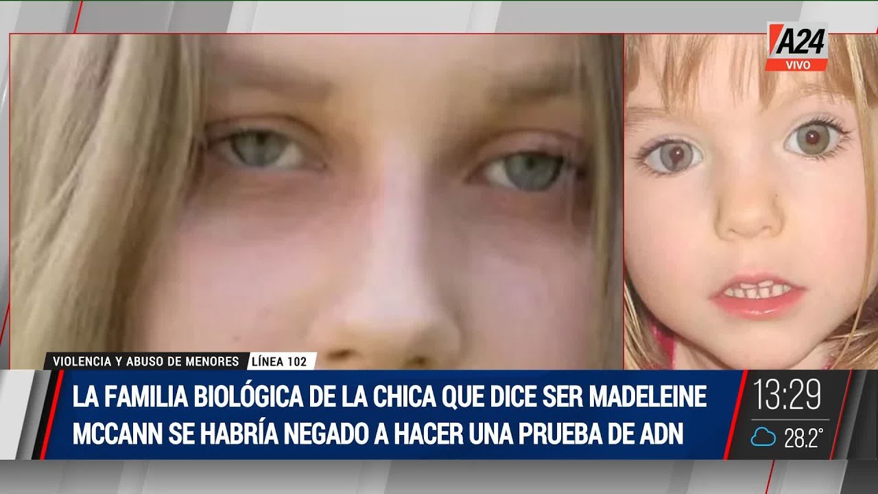🔴 La madre biológica de la joven que dice ser Madeleine McCann se negó a hacerse el ADN